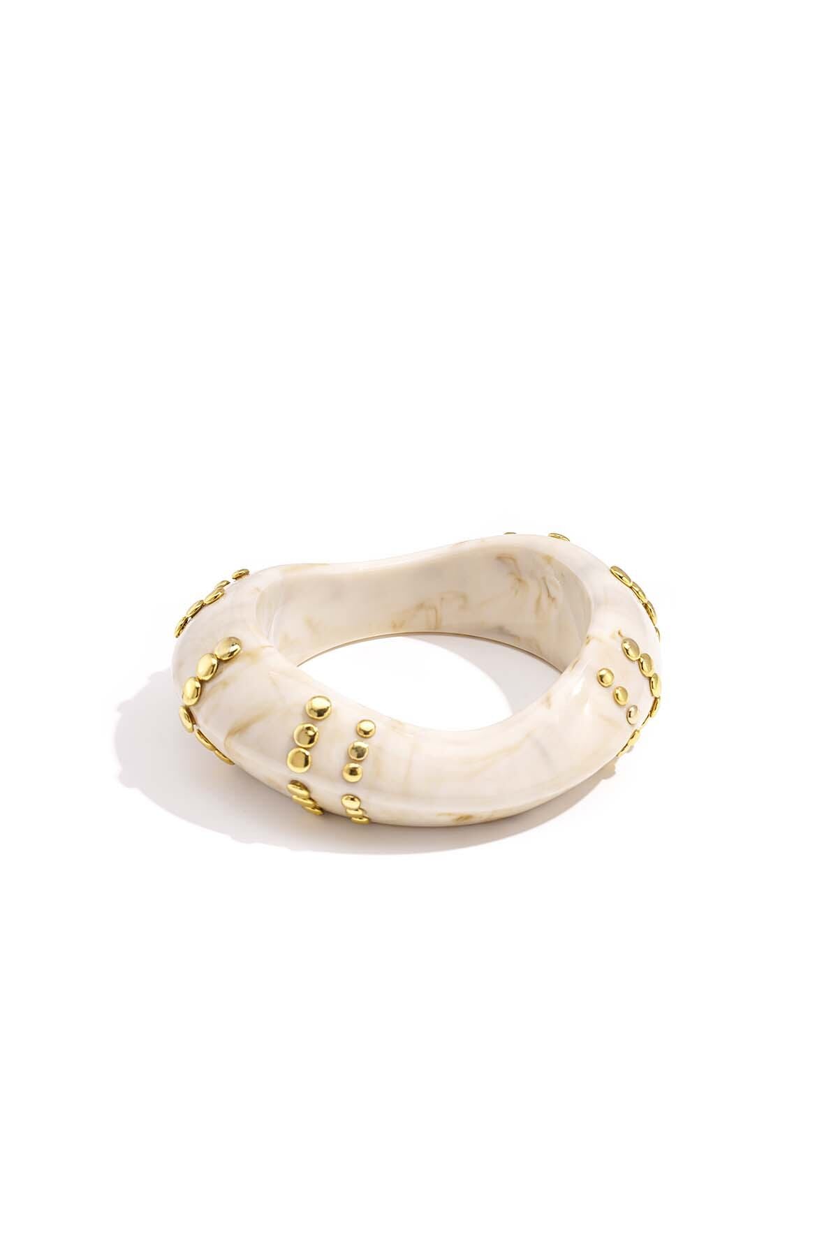 Stylish Resin Metal Bangle for Women, All Fit