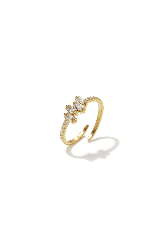 Minimalistische ringen van roestvrij staal met geometrische vormen, eenvoudige, alledaagse serie voor dames.