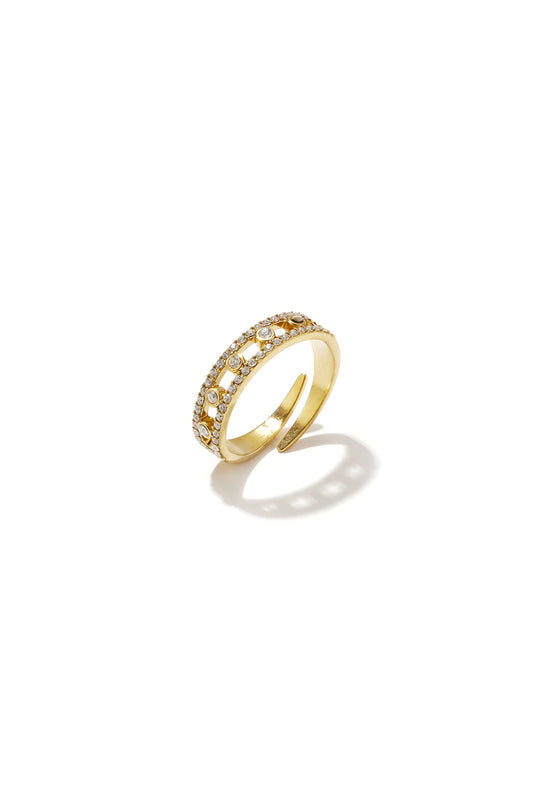 Minimalistische ringen van roestvrij staal, Circle Simple Daily Simple-serie, damessieraden.