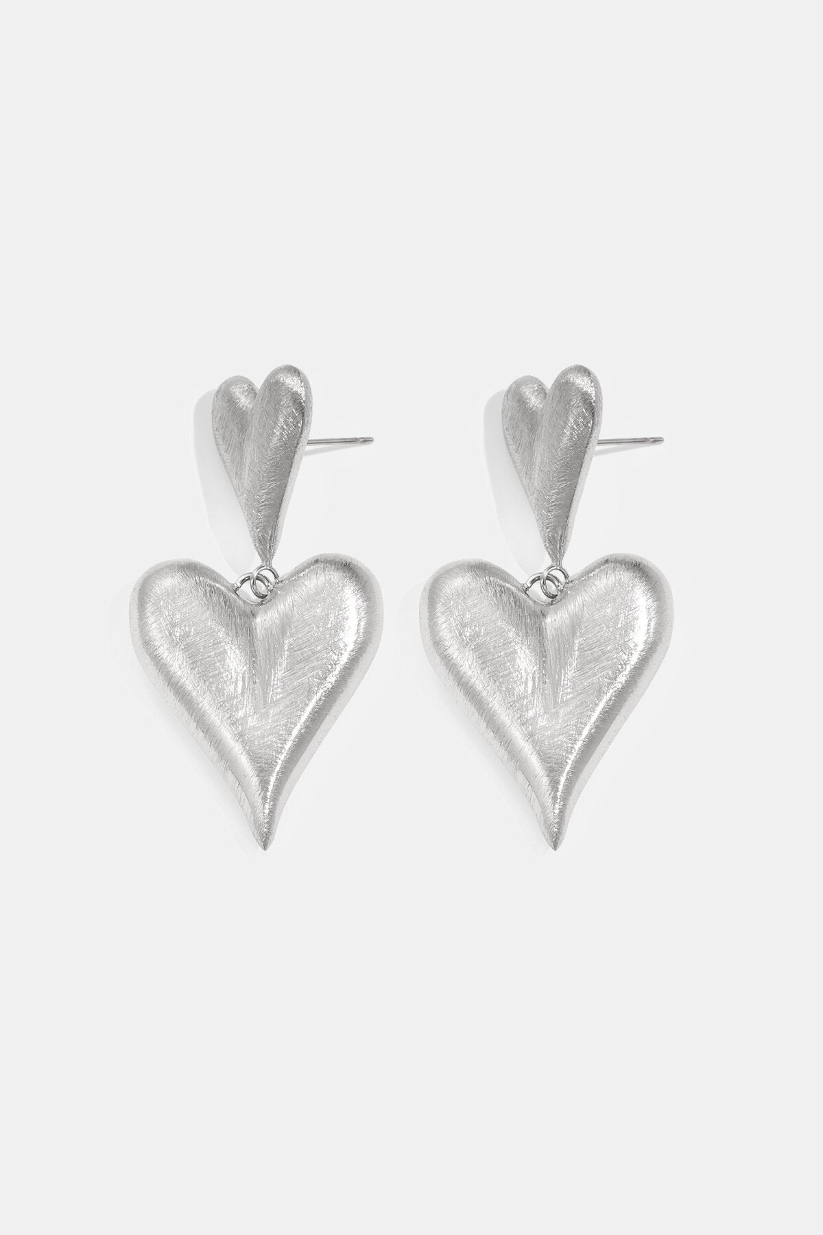 Elegant Heart-Shaped Drop Earrings for Women