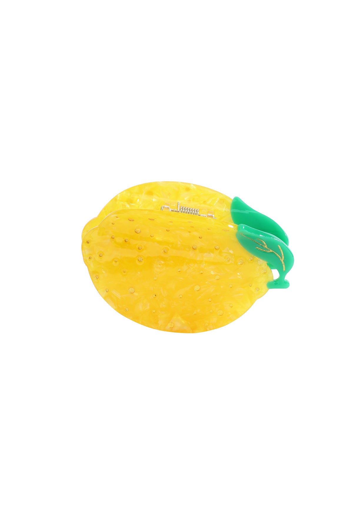 Stylish Yellow Fruit Hair Claw for Spring/Summer