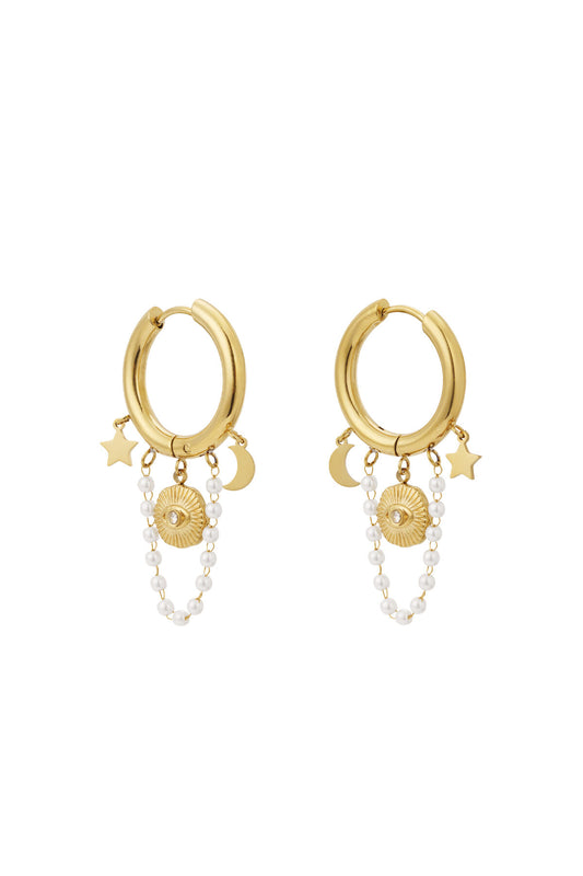 Elegant 14K Gold Plated Drop Earrings for Women