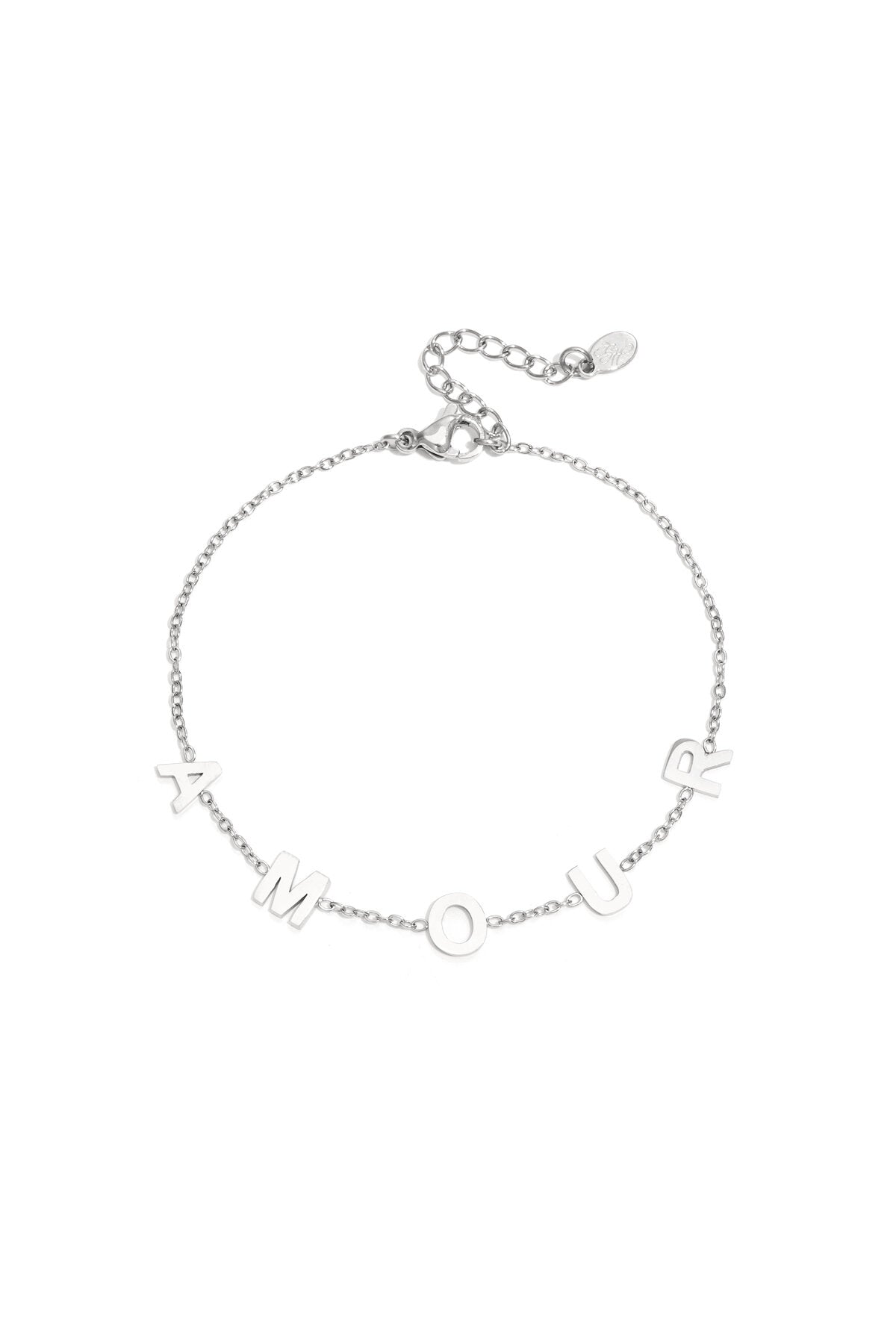Elegant Simple Letter Chain Bracelets for Women