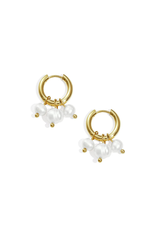 Stylish Silver & Gold Beads Earrings for Everyday Wear