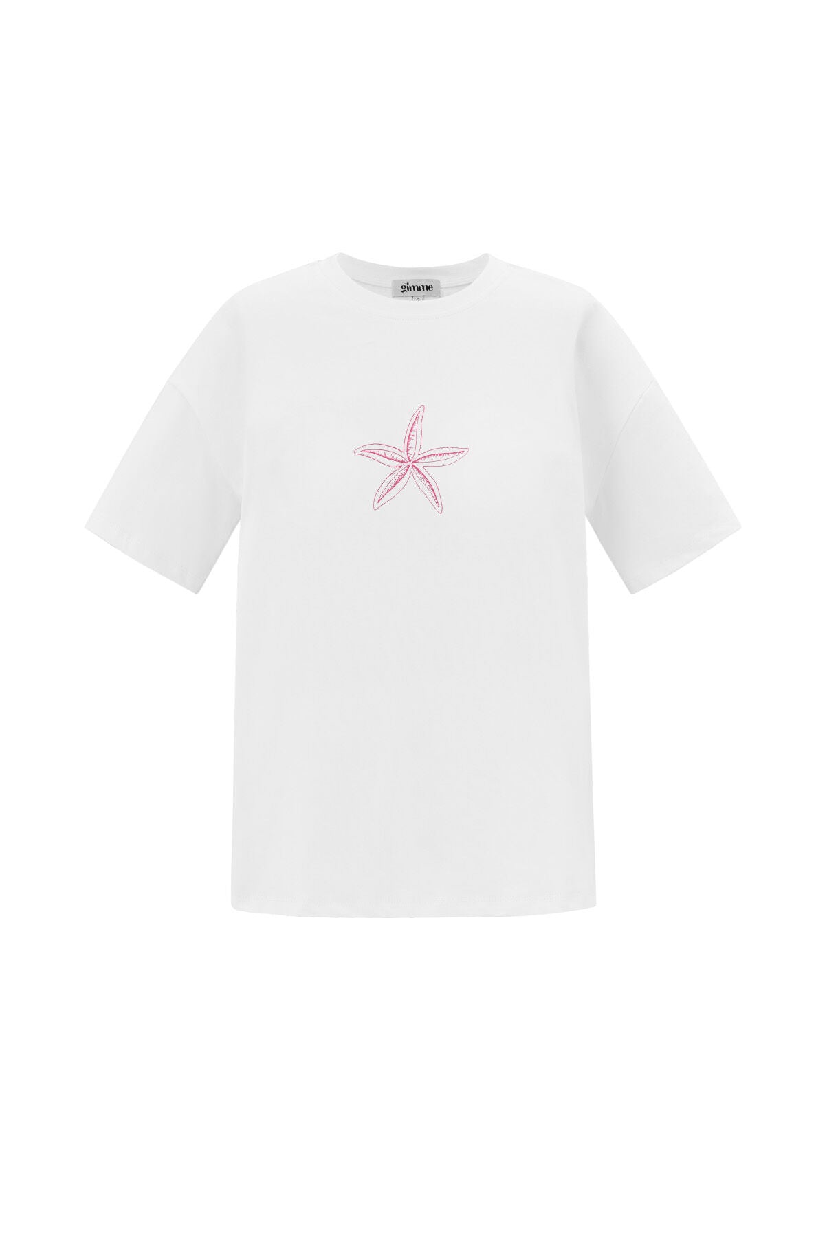 Soft Cotton Letter Print T-Shirt for Spring/Summer