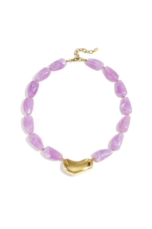 Chic Acrylic Beaded Necklace for Spring/Summer