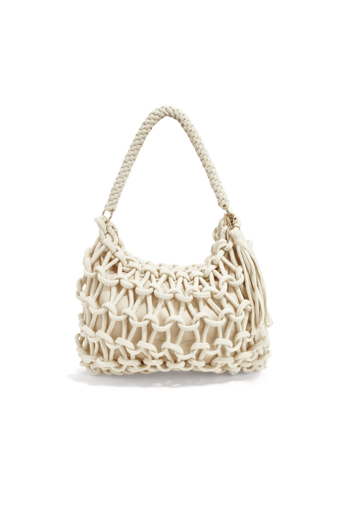 Elegant Black & Off-White Woven Beach Bag for Summer