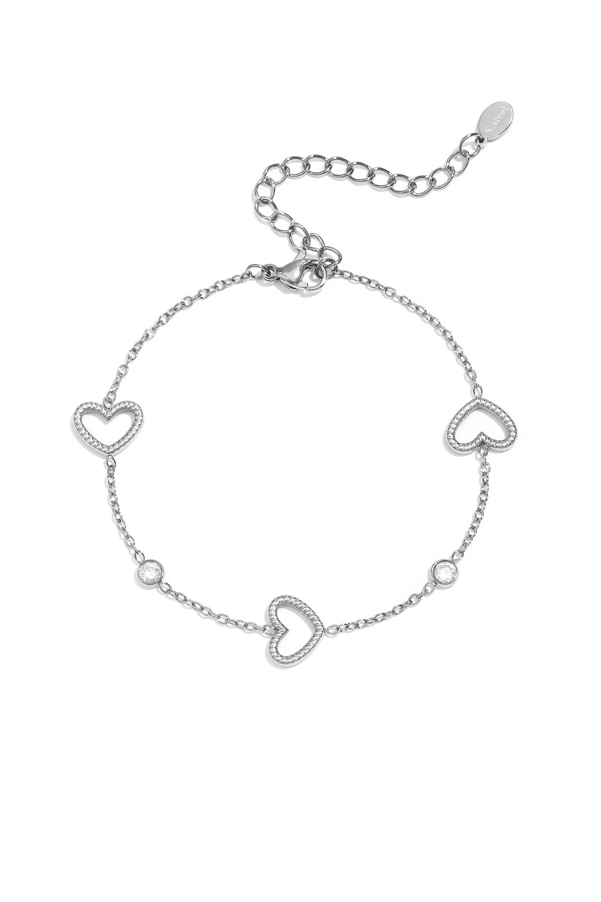 Elegant Heart Charm Bracelet for Everyday Sparkle