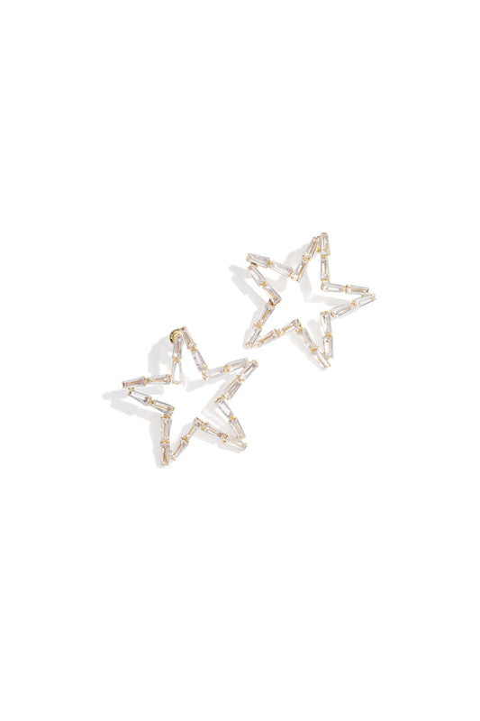 Elegant Star Statement Earrings for Christmas Parties