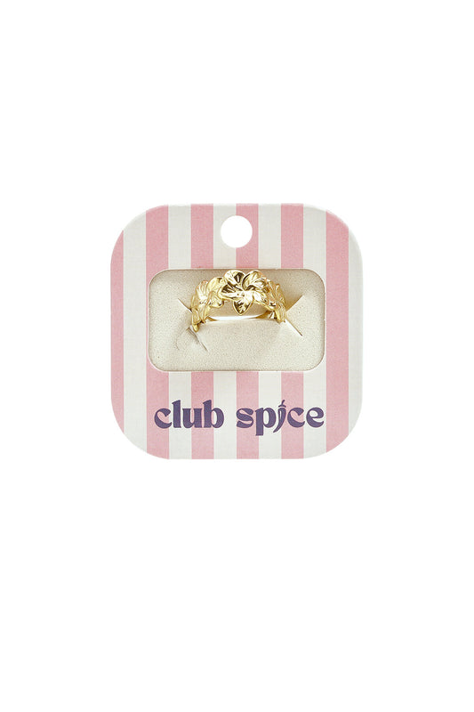 Elegant Gold Minimalist Flower Ring for Daily Wear