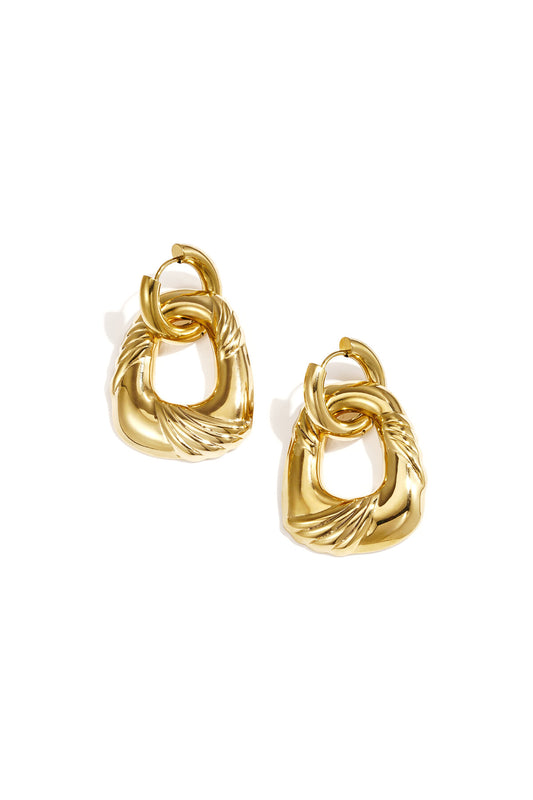 Stylish Gold-Color Drop Earrings for Everyday Glam