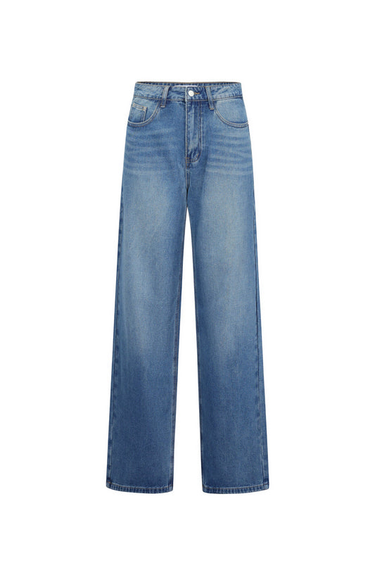 Gimme Casual Heart Straight Denim Pants