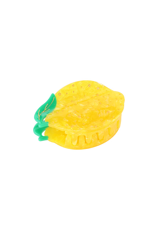Stylish Yellow Fruit Hair Claw for Spring/Summer