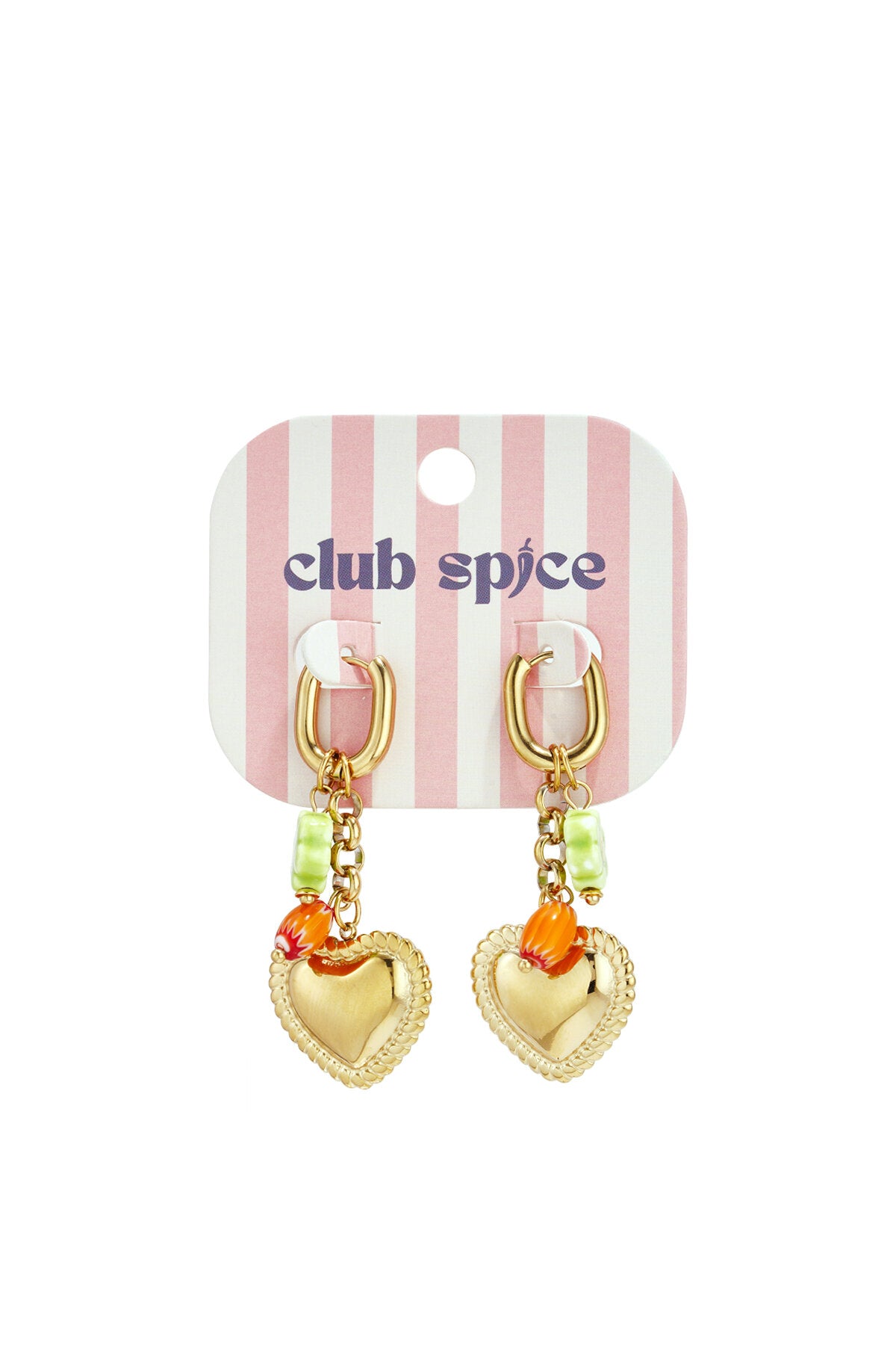 Elegant Gold Heart Dangle Earrings for Women