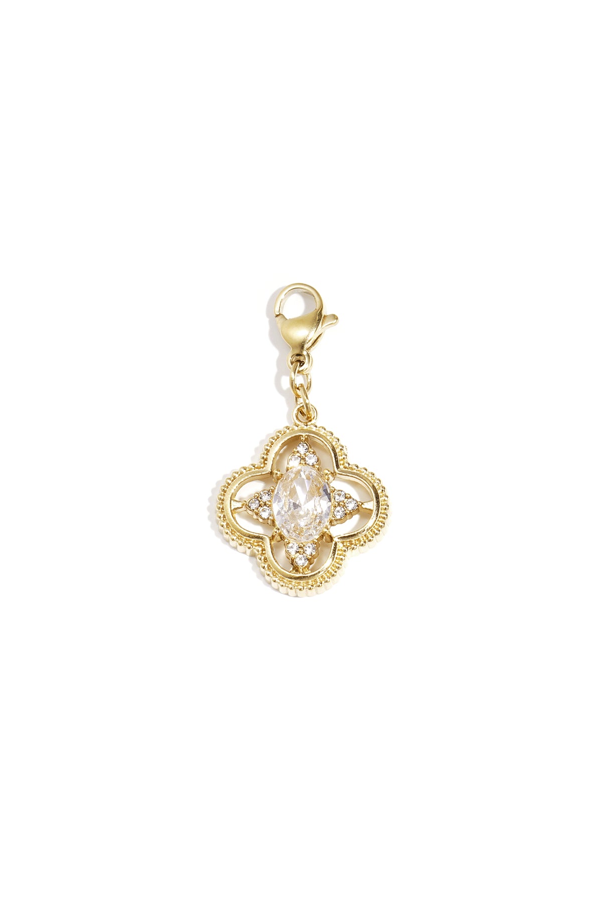 Elegant Gold-Toned Clover Charm for Everyday Wear