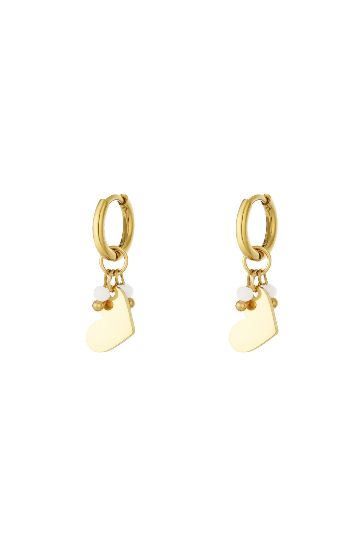 Elegant Heart-Shaped Drop Earrings for Daily Wear