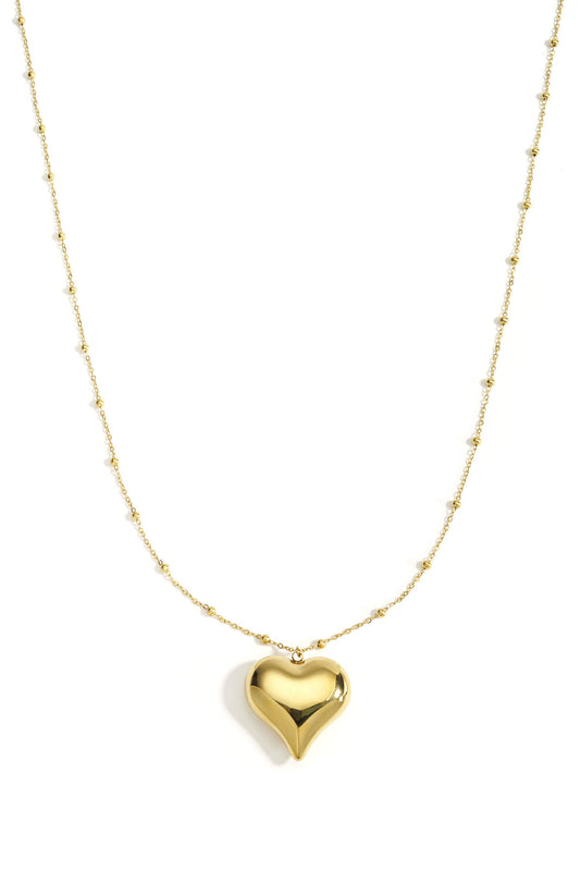 Stainless Steel Long Necklaces Heart Casual Daily Simple Series Women's Jewelry
