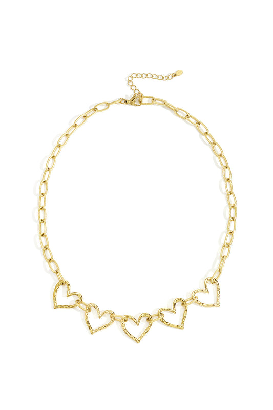 Elegant Heart Chain Necklace for Daily Wear