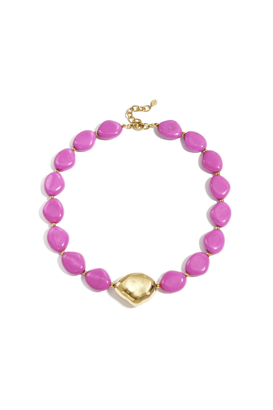 Chic Acrylic Beaded Necklace for Spring/Summer