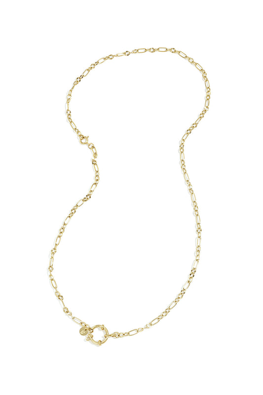 Elegant Gold Color Stainless Steel Chain Necklace for Women