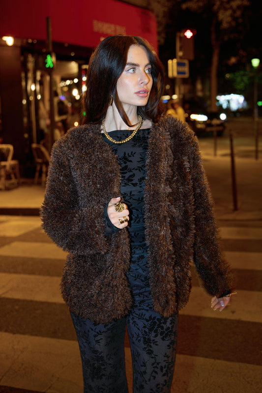 Elegant Woven Polyester Jacket for Fall/Winter