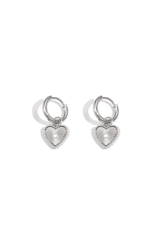 Elegant Heart-Shaped Drop Earrings for Daily Wear