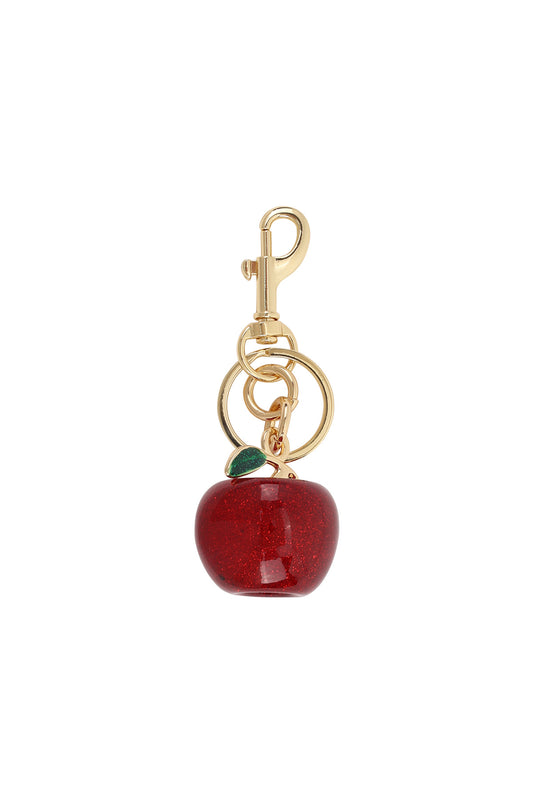 Elegant Wine Red Alloy Bag Charm for Women
