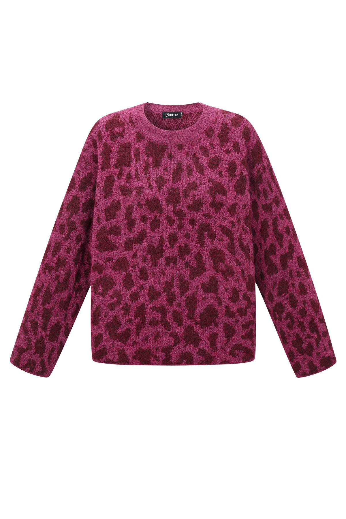 Stylish Leopard Print Knit Sweater for Fall/Winter