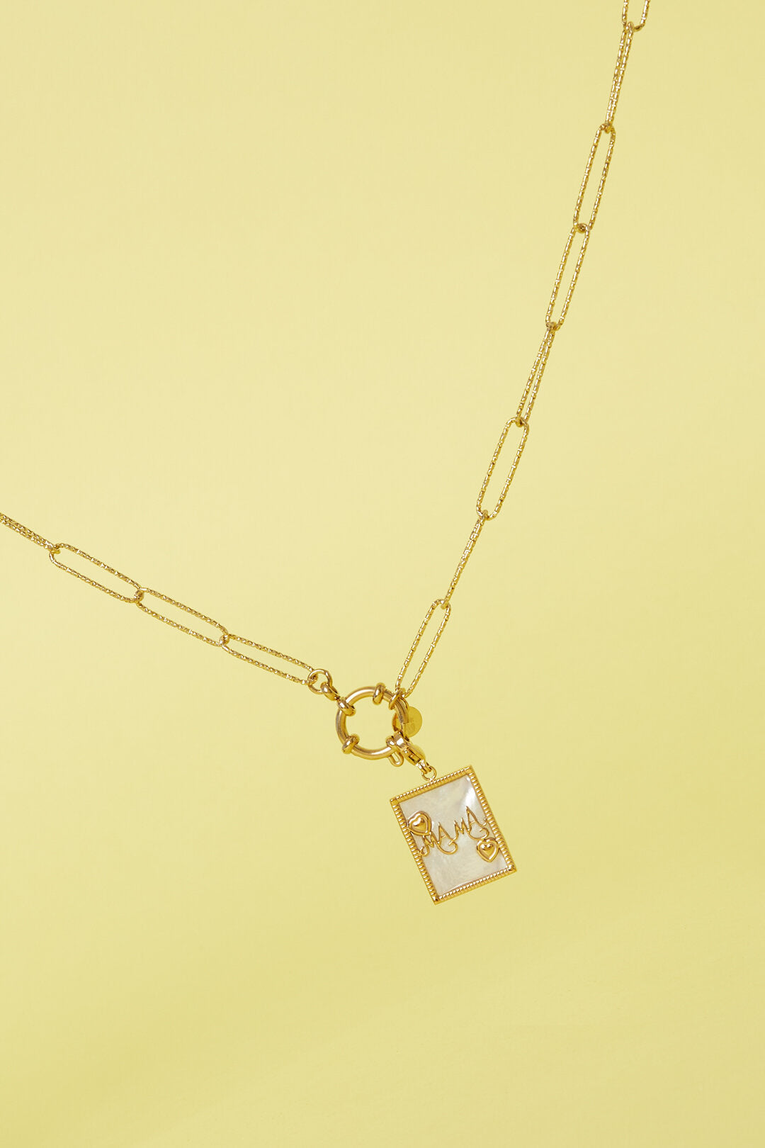 Elegant Gold Heart Rectangle DIY Shell Ring