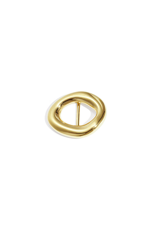 Elegant Gold Silk Scarf Clip for Women