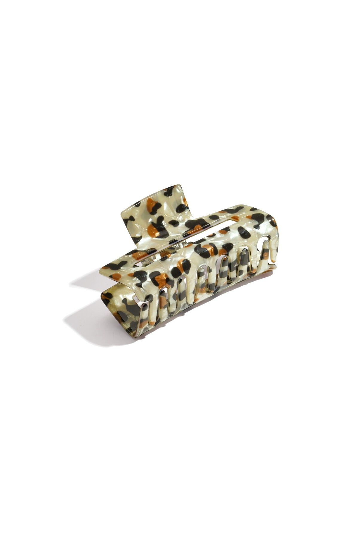Stylish Khaki & Coffee Brown Leopard Print Hair Clips