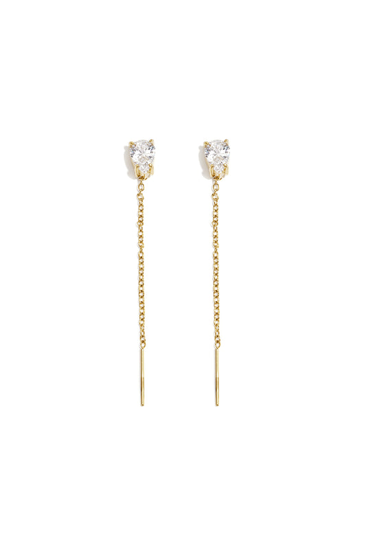 Elegant Dangle Earrings in Silver and Gold for Everyday Wear