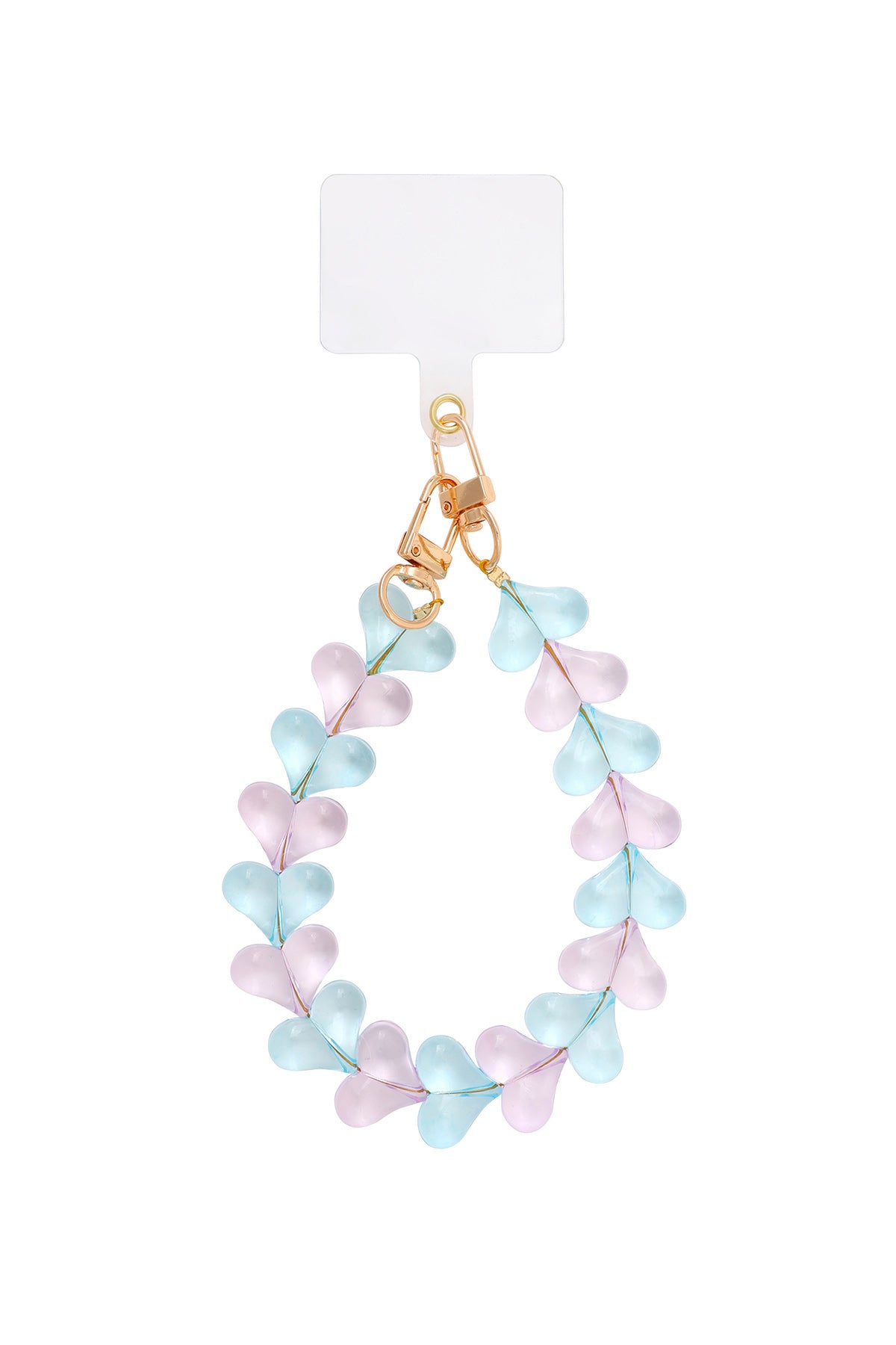 Vibrant Acrylic Heart Phone Chain for Everyday Style