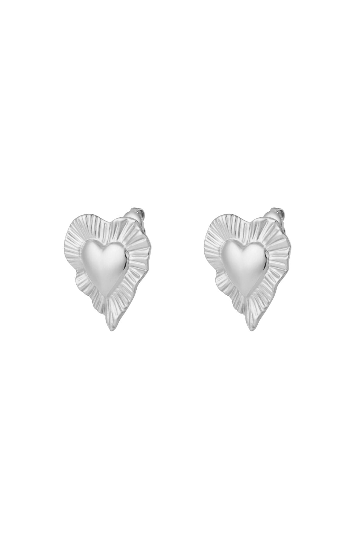 Elegant Heart-Shaped Stud Earrings for Daily Wear