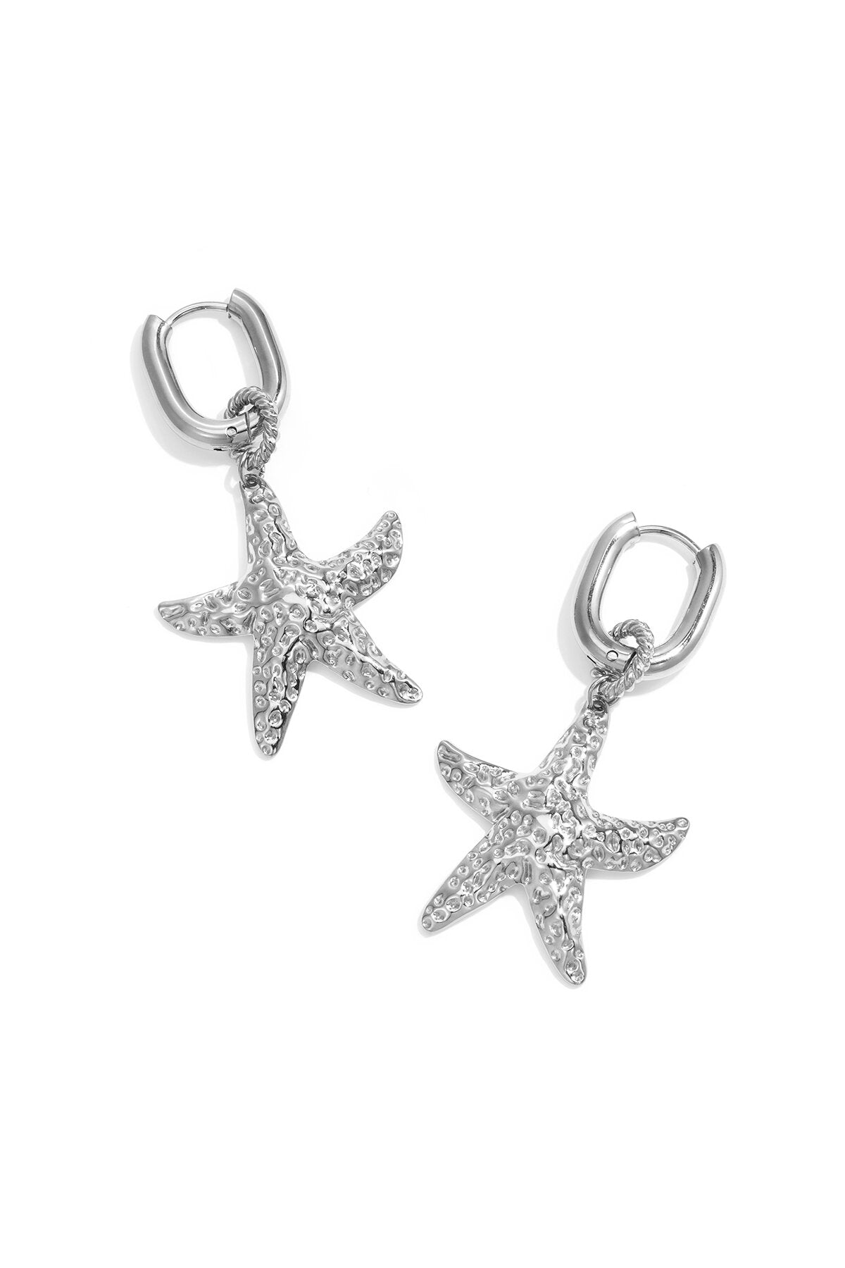 Elegant Starfish Drop Earrings for Women, Silver & Gold