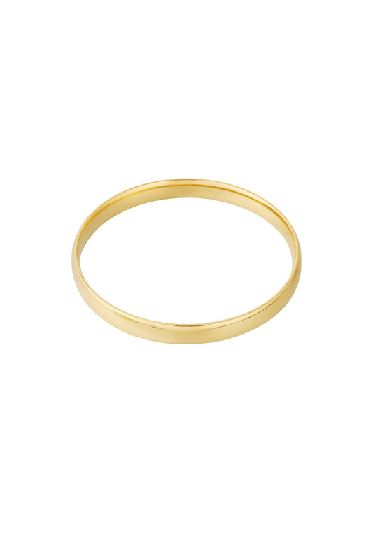 Stylish Gold Colored Irregular Bangle for Everyday Wear