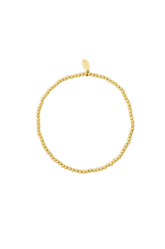 Elegant Stainless Steel Beaded Bracelet for Women