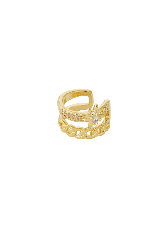 Elegant Silver & Gold Ear Cuffs for Women