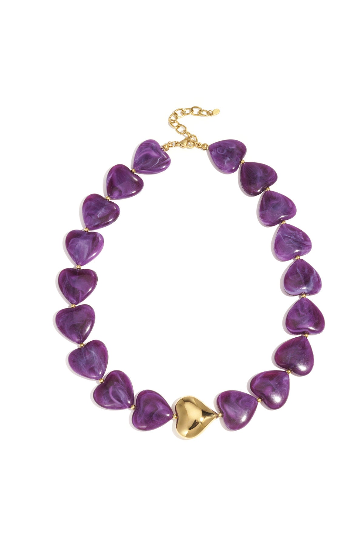 Elegant Beaded Necklace in Brown, Crimson & Dark Purple