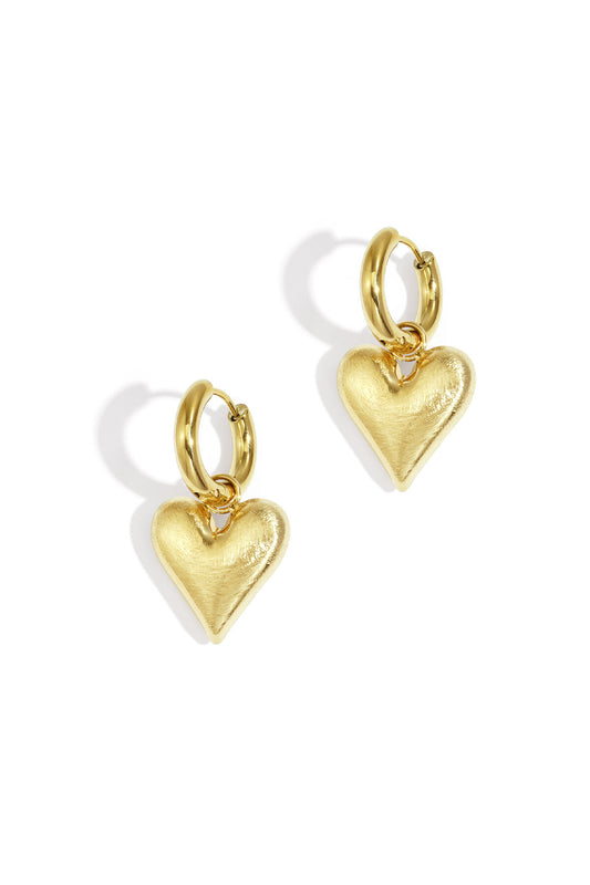 Elegant Heart-Shaped Drop Earrings for Everyday Wear