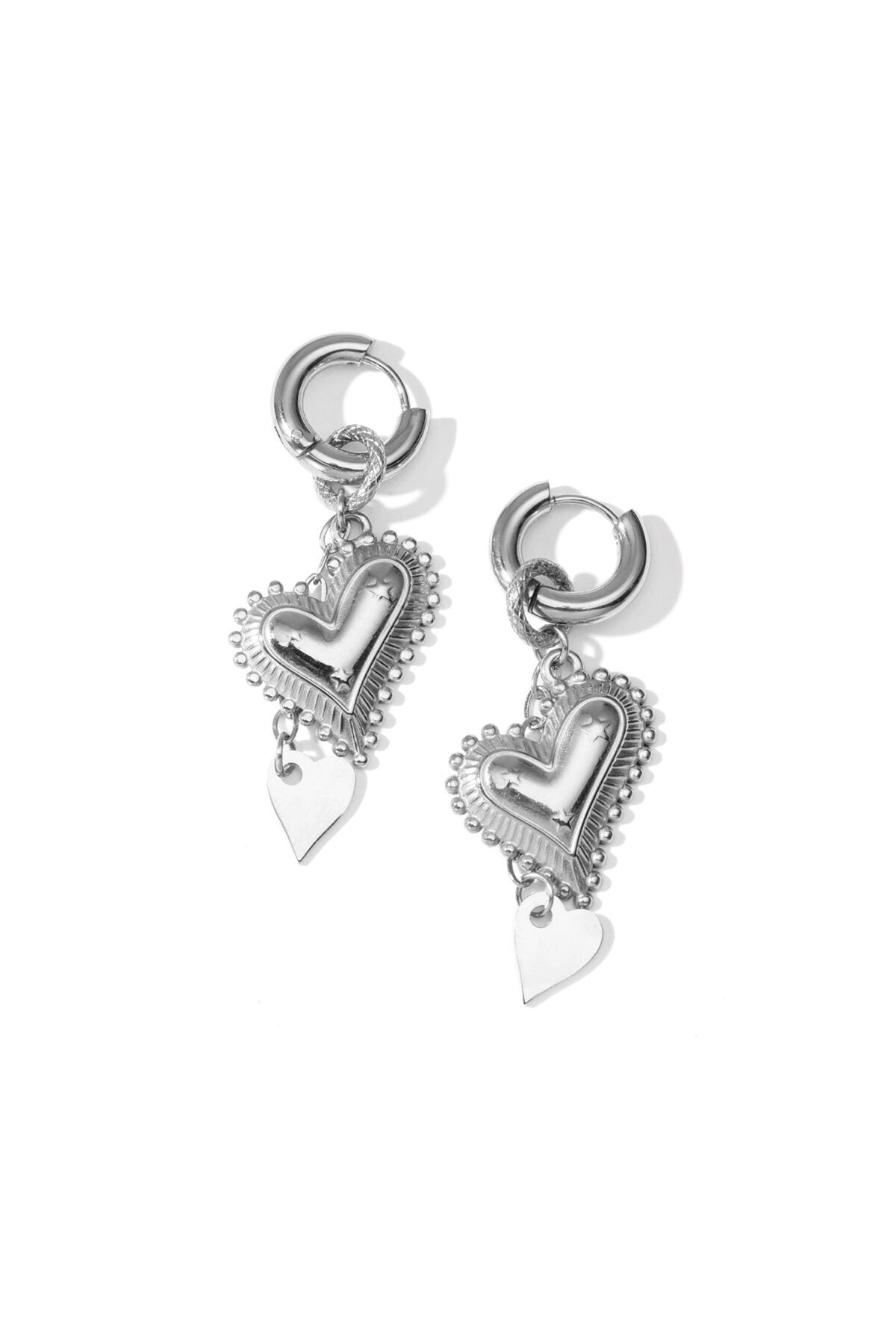 Elegant Heart Drop Earrings for Everyday Glam