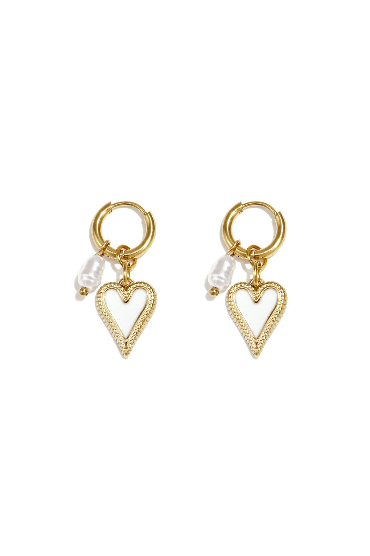Romantic Heart Drop Earrings for Valentine's Day