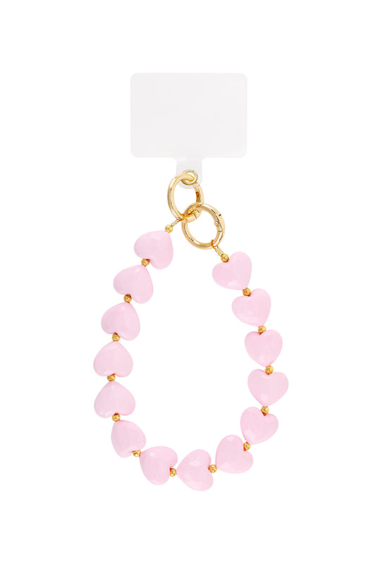 Chic Heart-Shaped Phone Chain for Daily Style