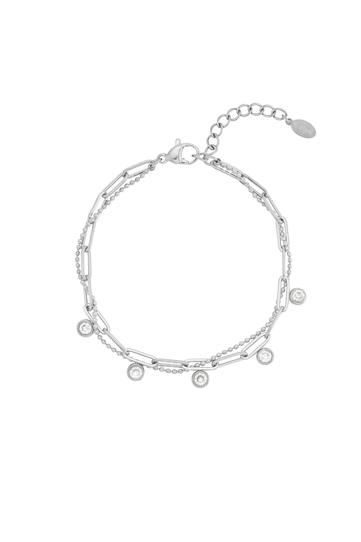 Elegant 14K Gold Plated Charm Bracelet for Women