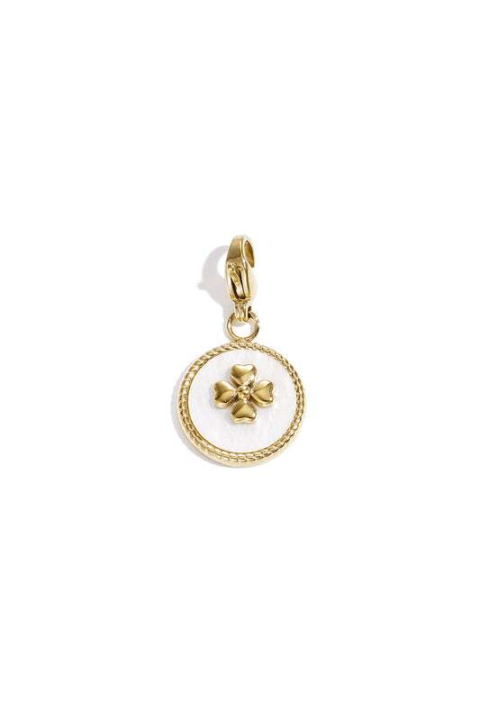 Lilli June White Clover Stainless Steel Ring - Daily Elegance