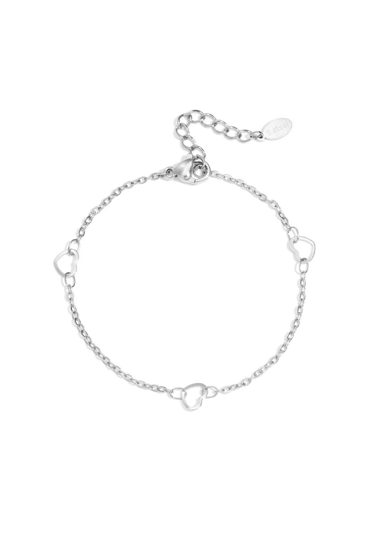 Elegant Heart Chain Bracelet for Everyday Wear