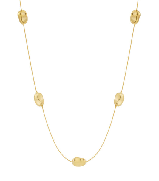 Elegant 70cm+ Gold Stainless Steel Long Necklace