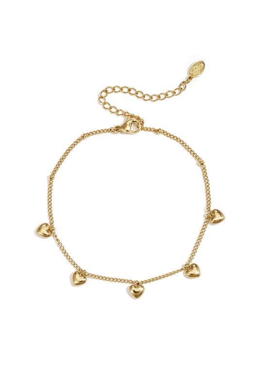 Elegant Heart Charm Bracelet for Everyday Style