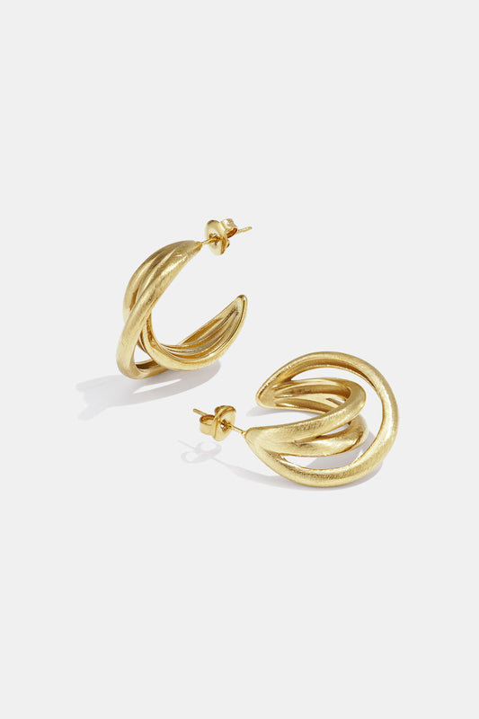 Elegant Silver & Gold Hoop Earrings for Everyday Style