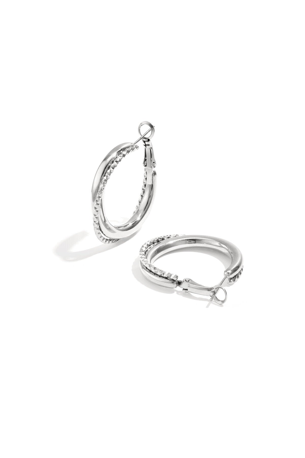 Stylish Silver & Gold Hoop Earrings for Everyday Wear
